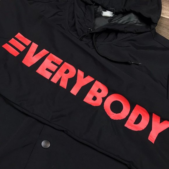 LOGIC EVERYBODY Hip Hop Tour Hooded Rain Parka Windbreaker Jacket Adult Size M - Picture 4 of 12